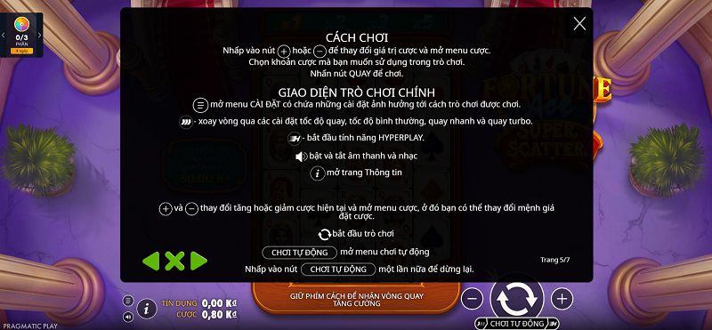 Checklist thao tác nhanh + phiên chơi